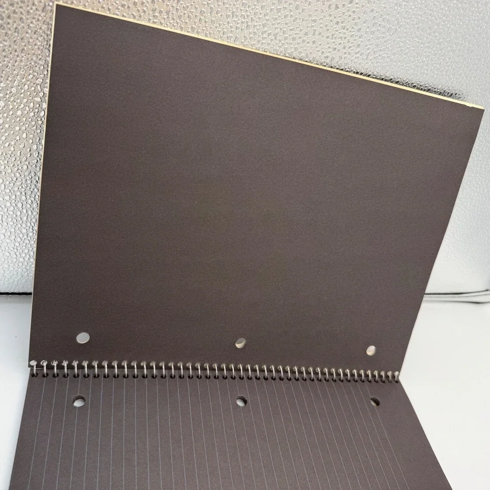 Set of 2 Top Flight Illume Gel Pen Paper Notebooks Black Ruled 50 Sheets Each